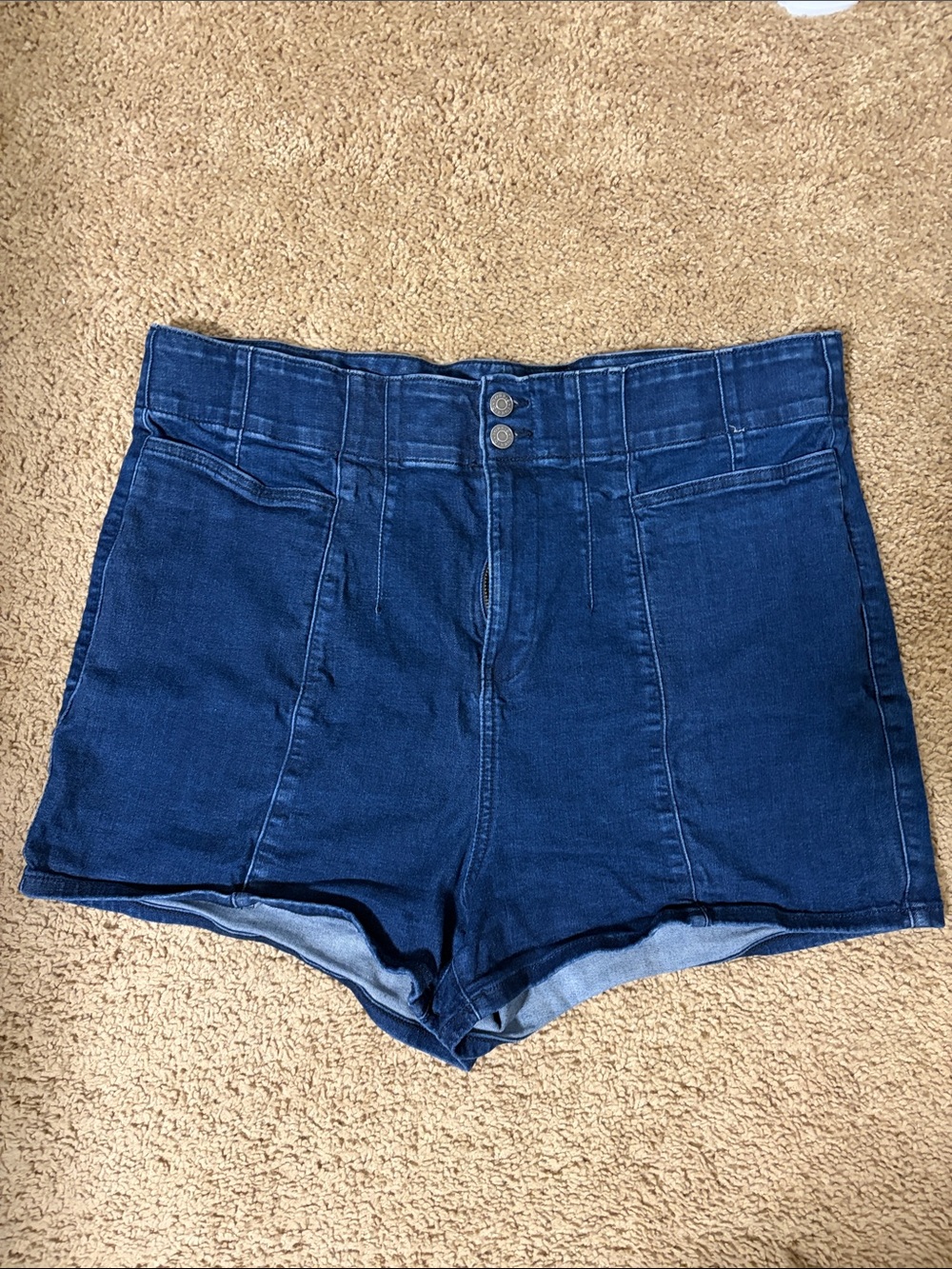 Torrid High-Waist Dark Indigo Denim Shorts